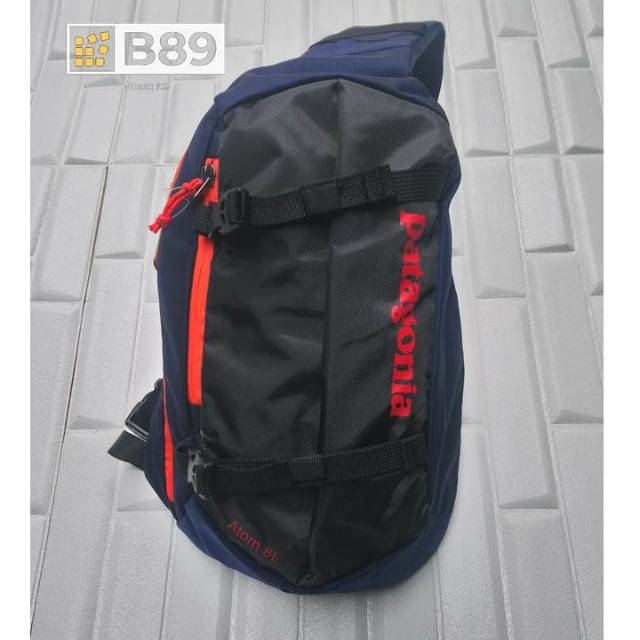 TAS SLING BAG PATAGONIA ATOM 8L - NAVY ORANGE