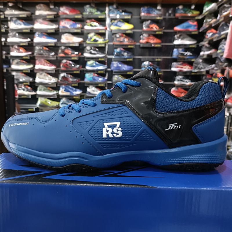 SEPATU BADMINTON RS TYPE JF 711 BIRU TUA/HITAM