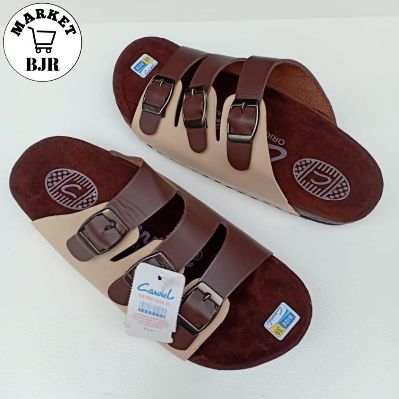 Sandal Carvil Pria Sandal Selop Sandal Kulit Pria  Sandal Pria Kekinian Sandal Pria Terbaru 2021
