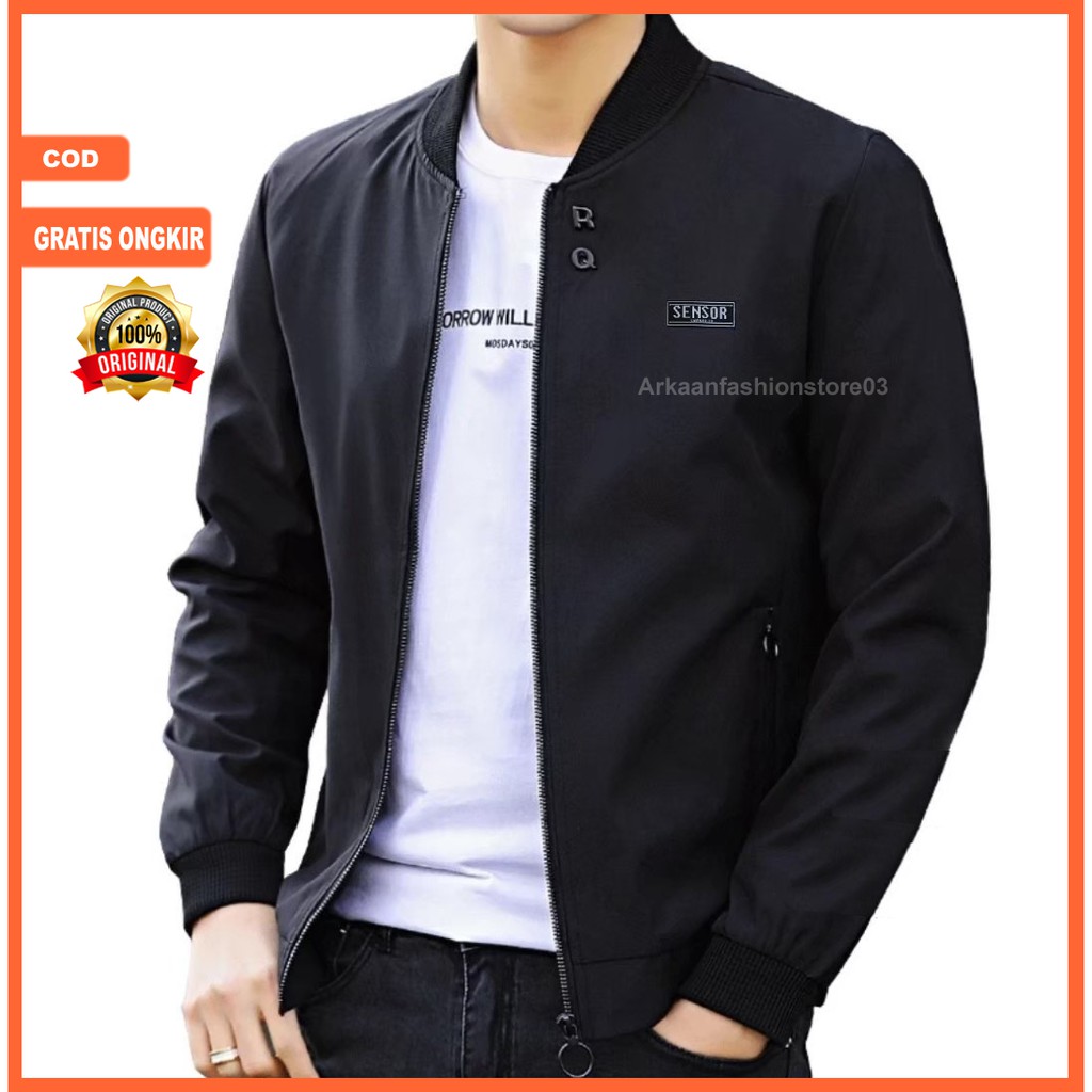 Murah Lebay ! JACKET BOMBER TASLAN PRIA / JAKET BOMBER EKSEKUTIF 2  ANTI AIR WATERPROOF ORIGINAL