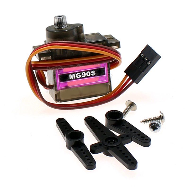 Btsg MG90s All metal Gear 9G Servo SG90 Versi Yang Ditingkatkan Untuk RC Helikopter Pesawat Perahu Mobil MG90 9G Trex450 RC Robot