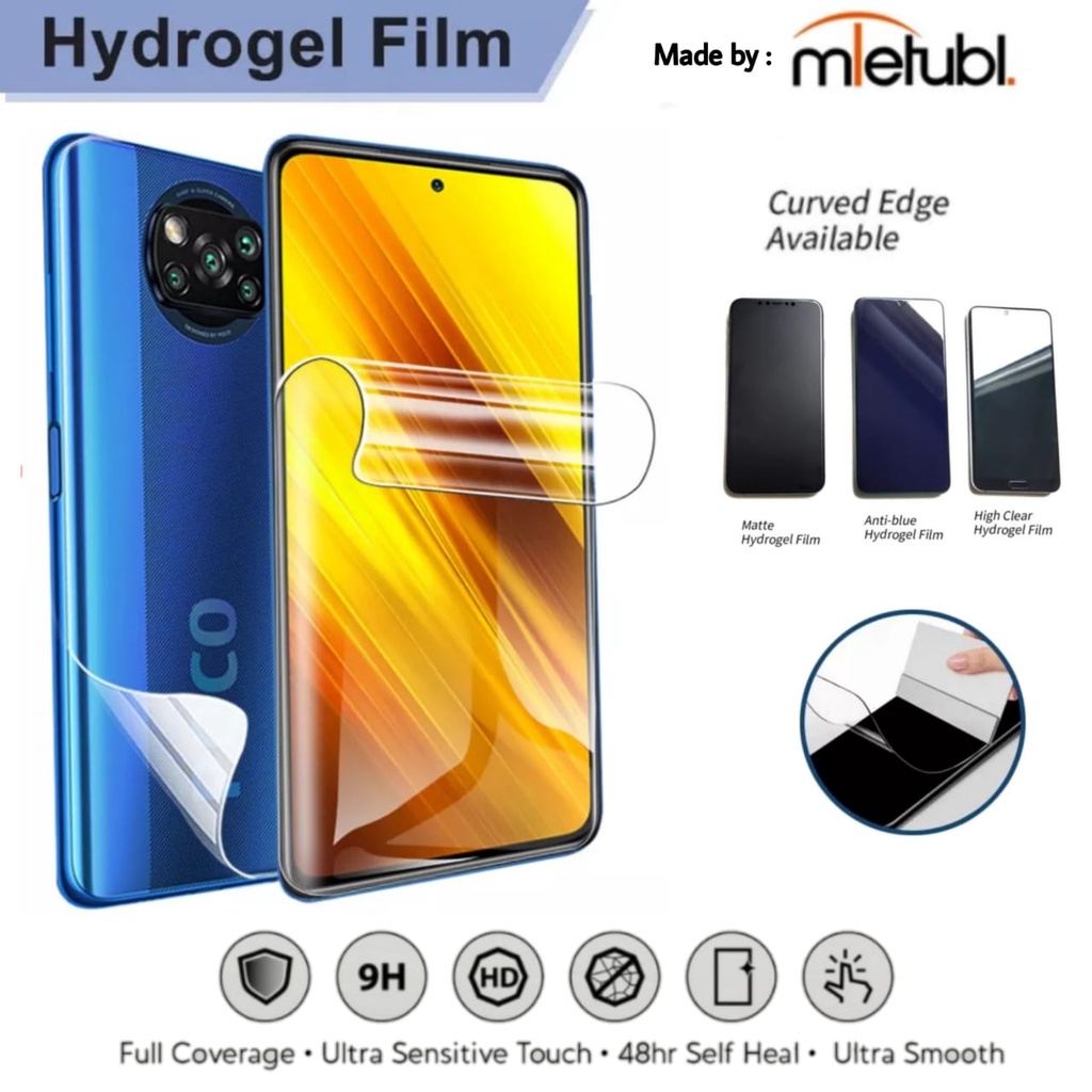 Anti Gores Hydrogel XIAOMI POCO X3 / POCO X3 PRO / POCO X3 NFC Hydrogel Film Not Tempered Glass