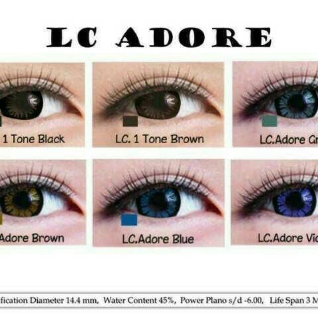 ❤ RATU ❤ Softlens Adore Normal | Soflens Adore By Living Color Big Eyes Dia 14.4mm