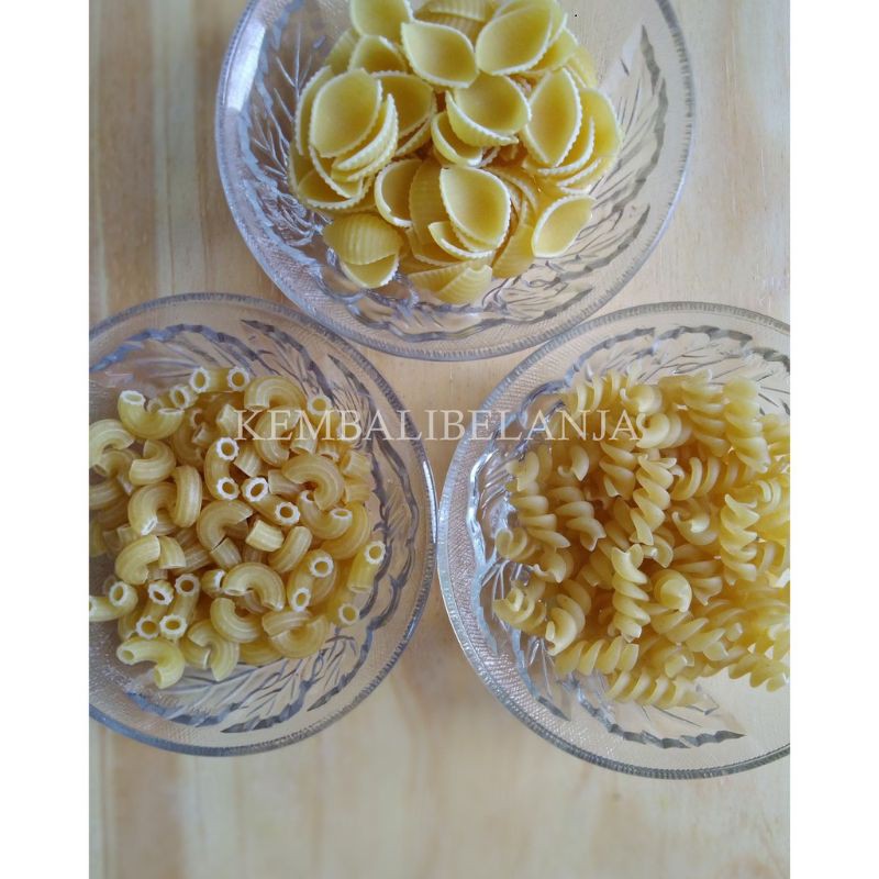 Makaroni Mentah/ Makaroni Pasta/ Macaroni Pasta/ Makaroni Pipa Spiral Kerang 250 Gram