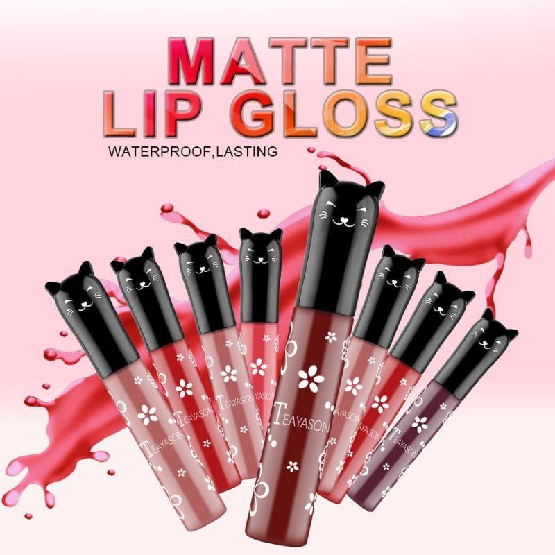 Medan Termurah Waterproof &amp; Long lasting Cat Cap Matte Lipgloss Teayason