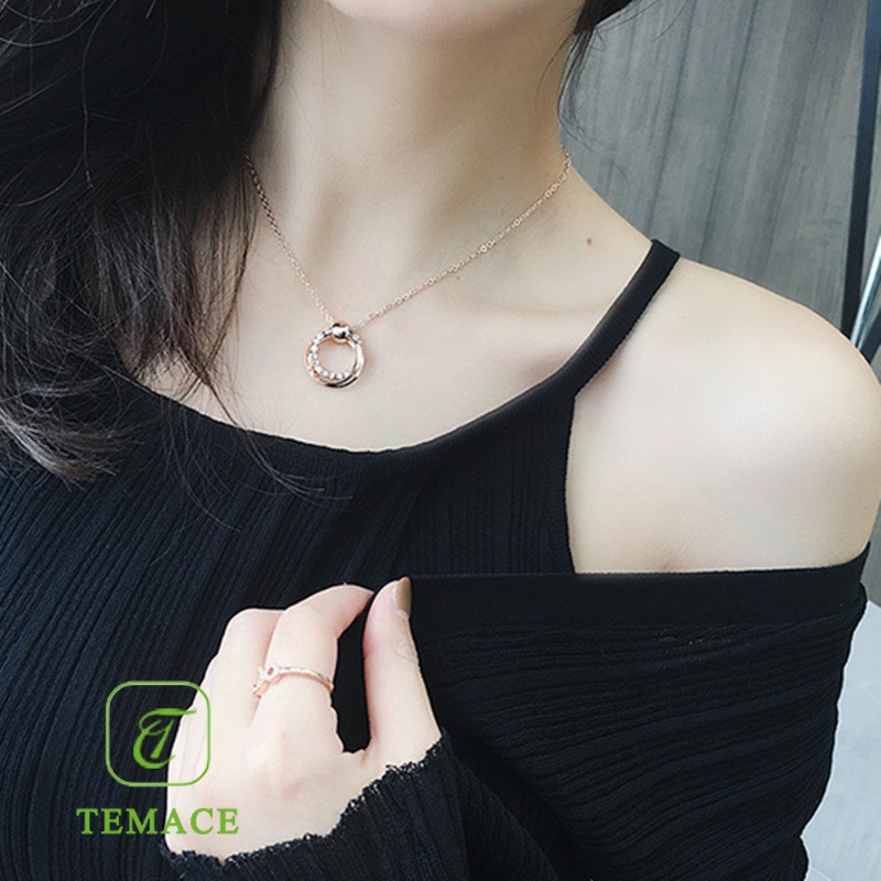 BISA COD Kalung Wanita Rantai Anti Karat Simple Elegan Aksesoris Cewek Kekinian