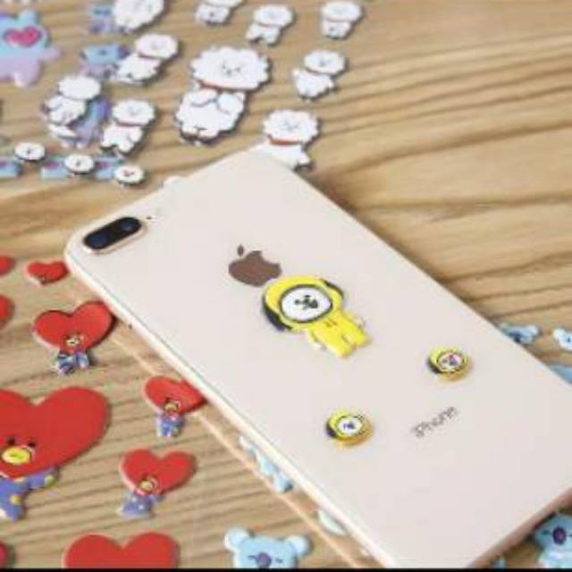 BTS BT21 Sticker 3D Gambar Kartun Stiker Line isi 23 Handphone HP S001