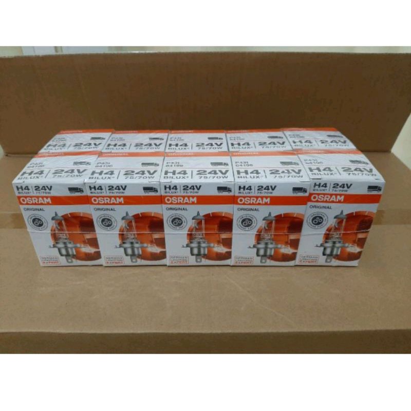 h4 osram 24v 70/75w per biji lampu halogen