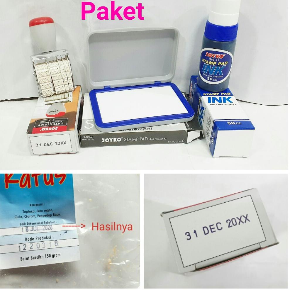 

[KODE 9ECYE] paket stempel tanggal kadaluarsa / expired date exp dated / kode tanda cap tgl di bon kwitansi