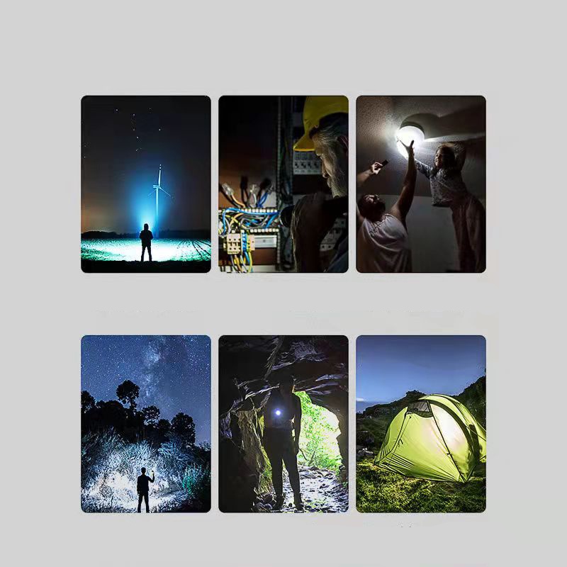 Hot Sale/Senter LED Isi Ulang USB Luar Ruangan/High Quanlity ABS Super Terang Dimmable Hand Flash Light/Senter Portabel Untuk Outdoor Hiking Camping Survival Emergency