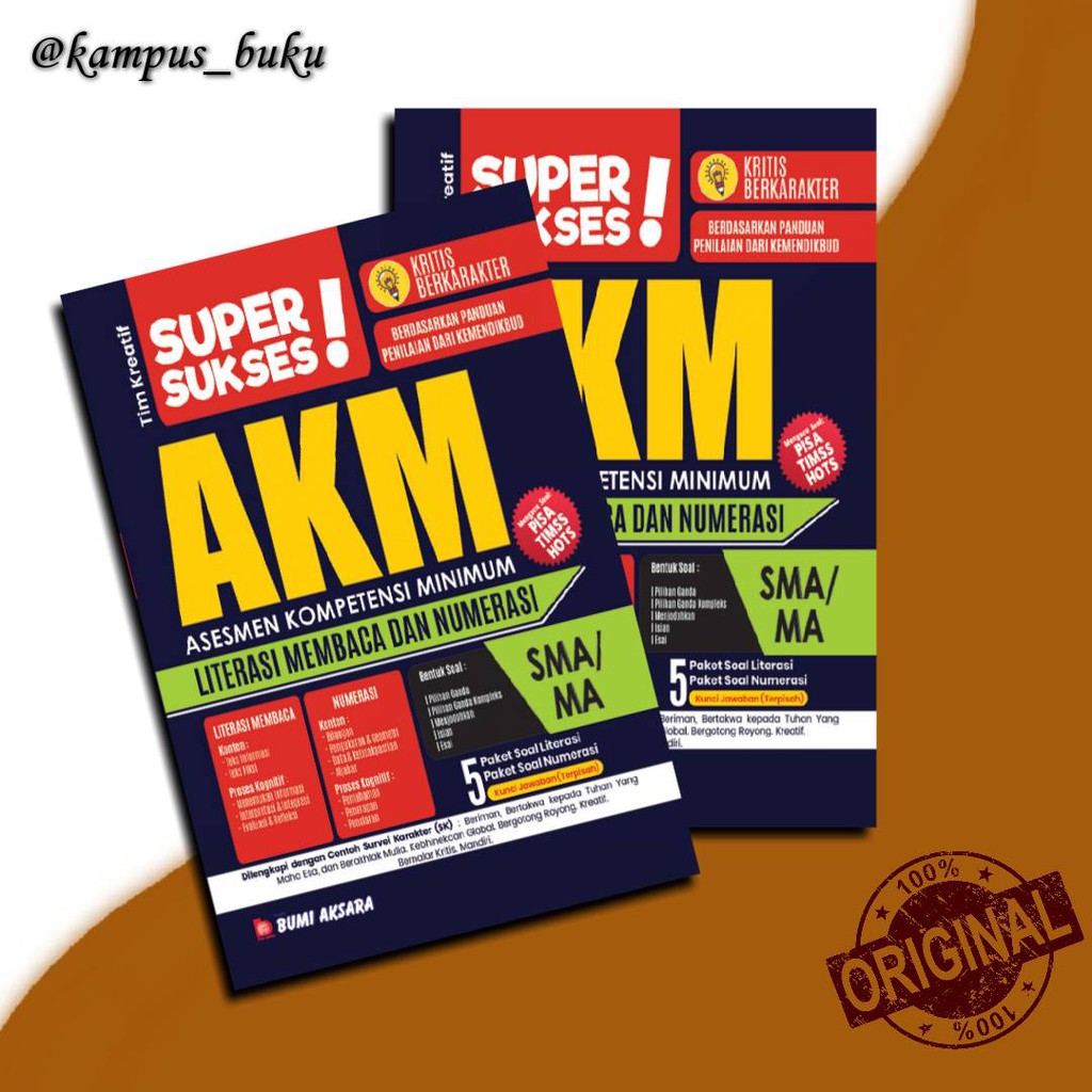 BUKU AKM SMA : SUPER SUKSES AKM SMA - ORI