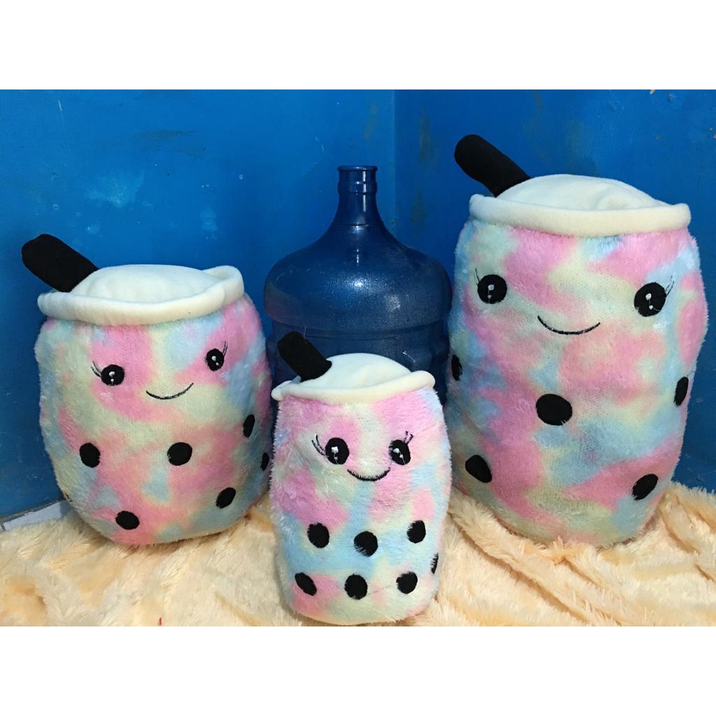 COD Boneka Boba Pelangi tinggi 45 CM Dengan Lampu Disko warna warni