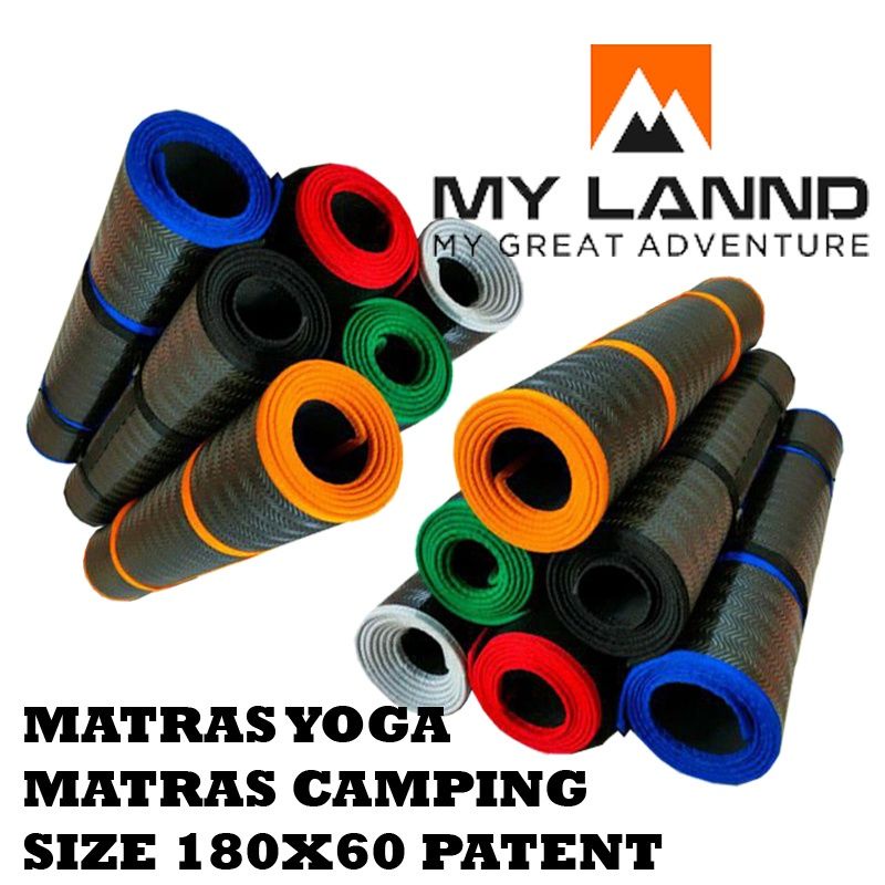 MATRAS YOGA KARET # ALAS TIDUR # TIKAR GULUNG SIZE 180×60