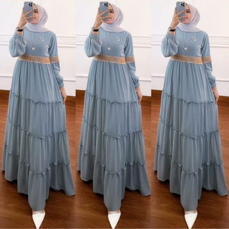 gamis syari terbaru 2022 bahan cerruty babydol gamis syari jumbo fre bros baju gamis syari wanita ba