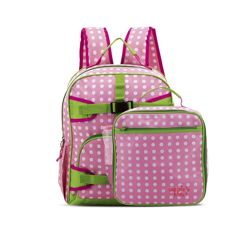 2 in 1 TAS RANSEL ANAK PINK SOPHIE MARTIN OLIVIE 3101 BACKPACK PROMO MURAH ORI