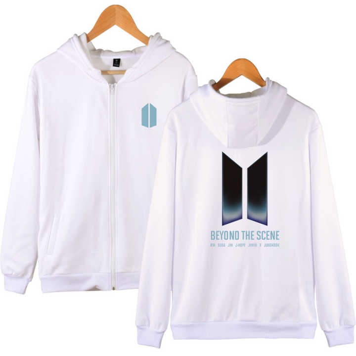 ZIPPER HOODIE WANITA PRIA ALA KOREA BEYOUND THE SCENE - ZIPPER HOODIE KPOP FLEECE TEBAL PREMIUM TERBARU'