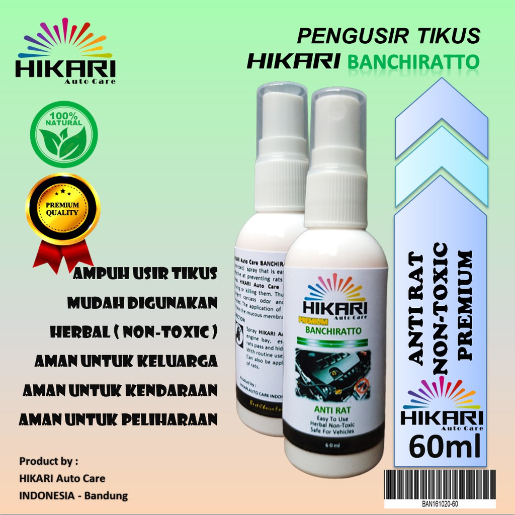 PROMO 60ML - Pengusir Tikus Kap Mobil Rumah Kantor / Anti Rat / Bukan Racun Tikus / PALING AMPUH