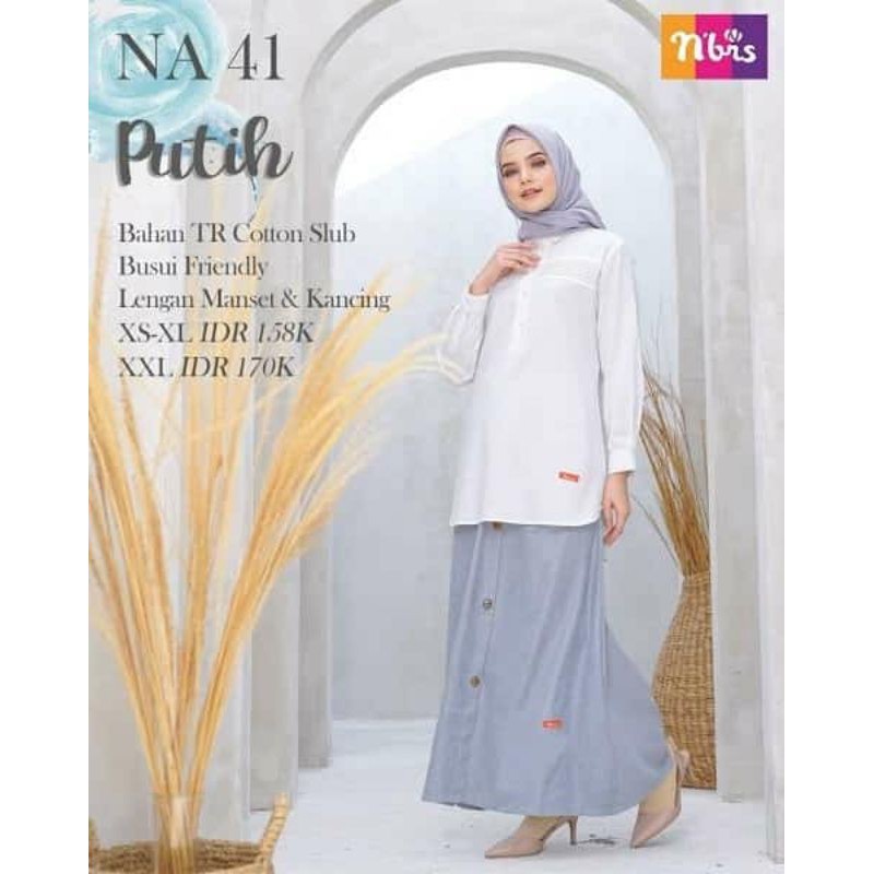 Baju Atasan Nibras NA 41 putih