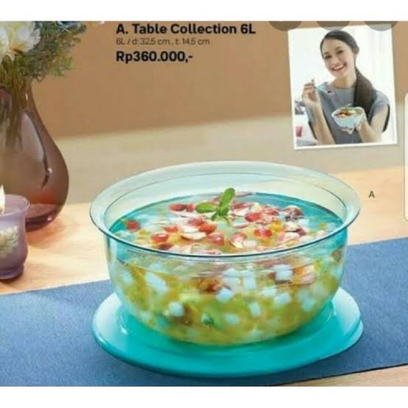 TUPPERWARE TABLE COLLECTION 6L