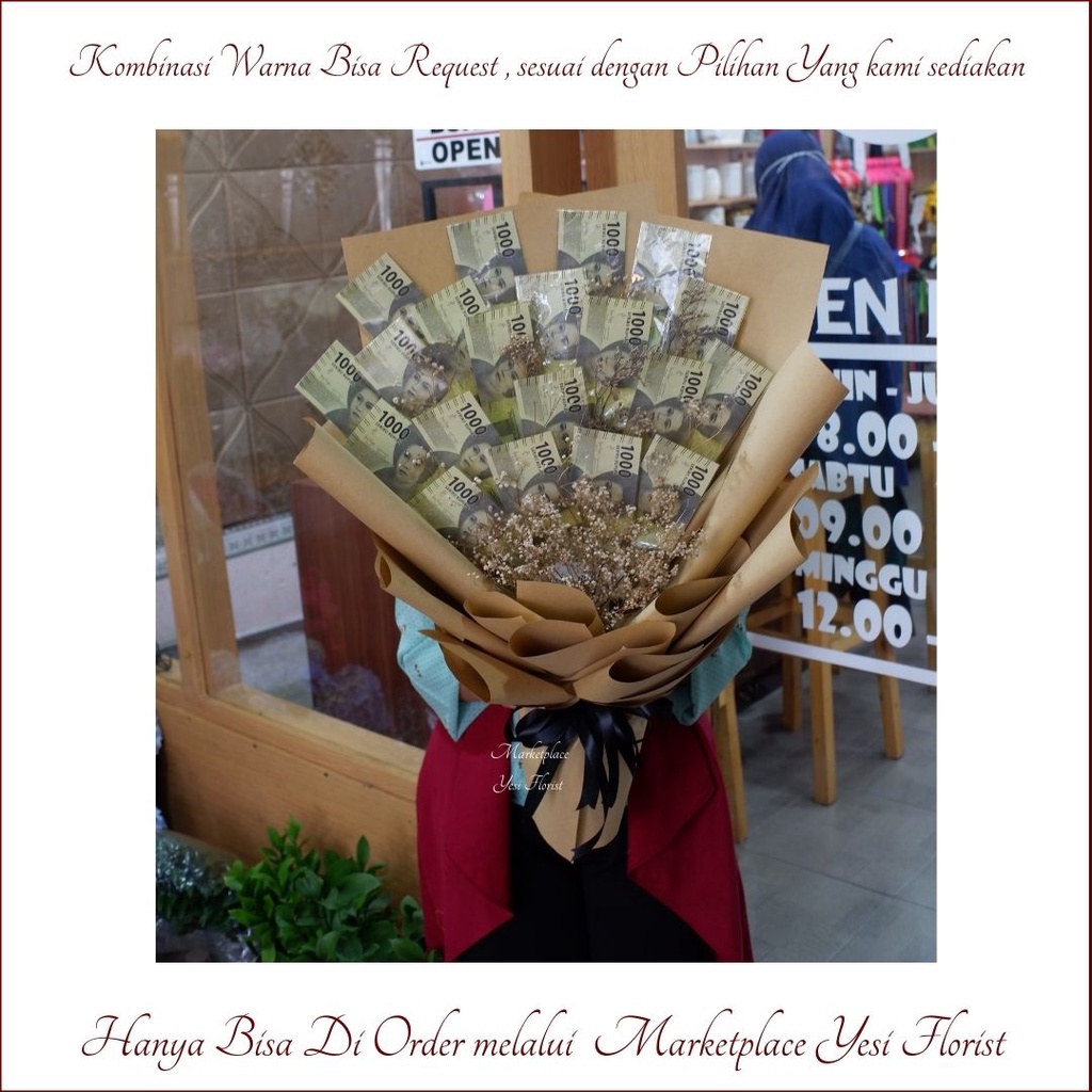 Money Bouquet Premium || SOUVENIR UANG MAHAR 1RB || Jual Buket Uang semarang || Bouquet wisuda || mo