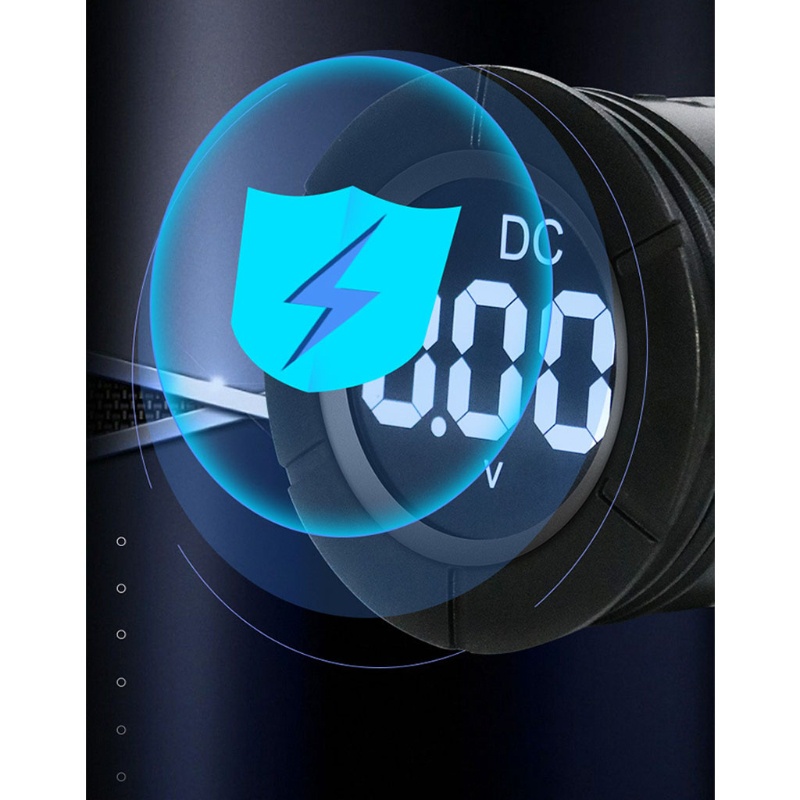 Btsg Industrial Voltmeter Digital Voltage Meter Gauge Dengan Panel Ronud &amp; Backlight Untuk DC 0-300V Voltmeter Akurasi Tinggi