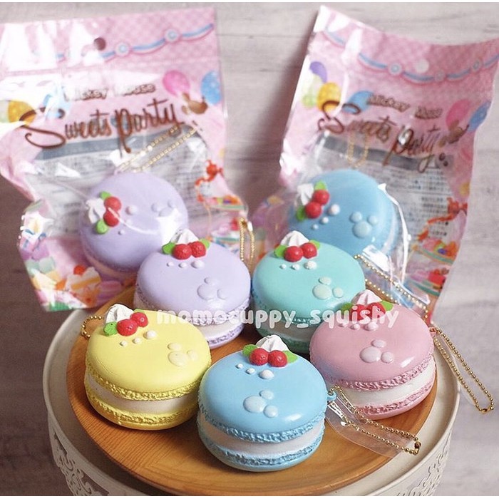 Squishy licensed macaroon mickey mouse sweet party by NIC ( ORI JEPANG