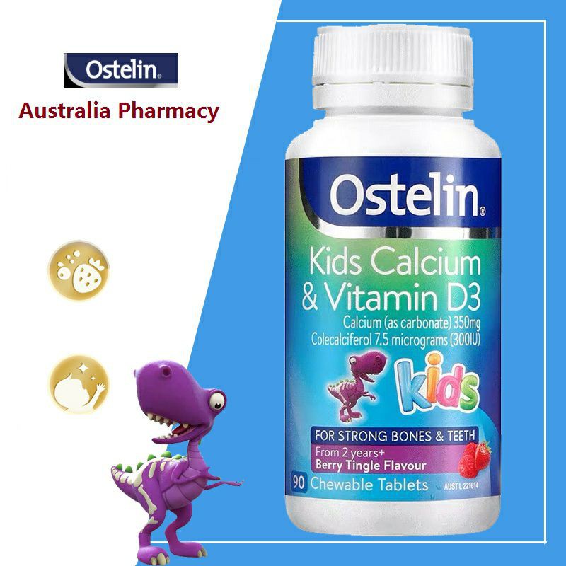 OSTELIN Kids Calcium & Vitamin d3 90 tabs VITAMIN IBU DAN ANAK | Shopee