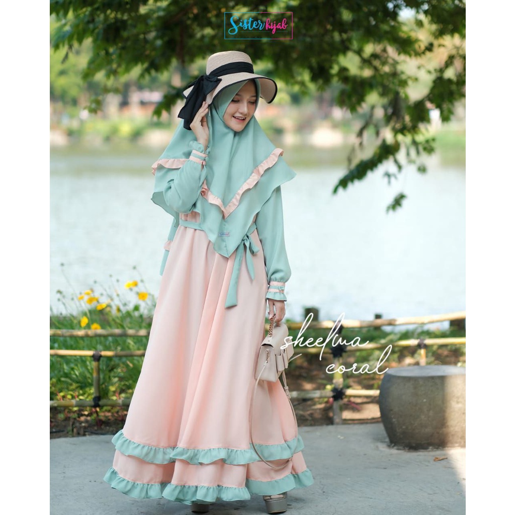 Gamis set Sister hijab Shelwa