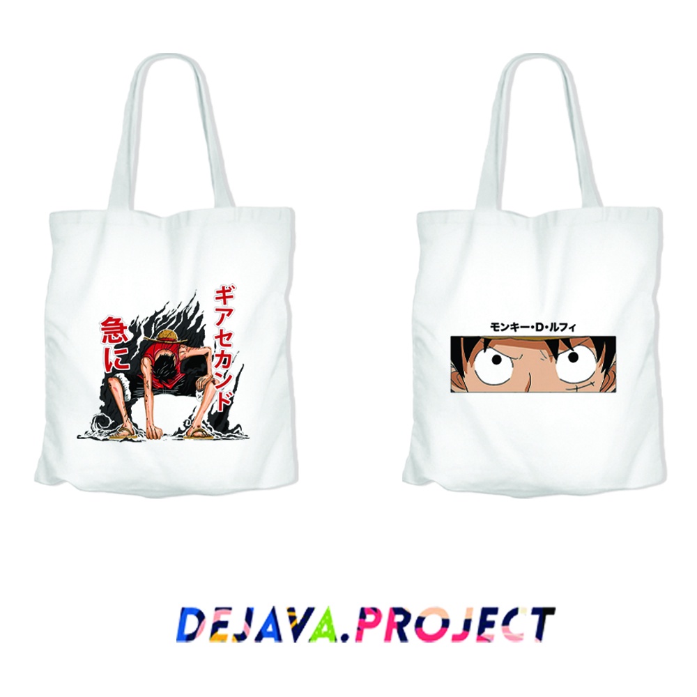 TERBARU TOTEBAG KANVAS ORIGINAL DEJAVA TOTEBAG KANVAS TERBAIK ANIME ONE PIECE MONKEY D LUFFY TERKEREN