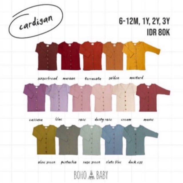 BOHOBABY - bohopanna Cardigan