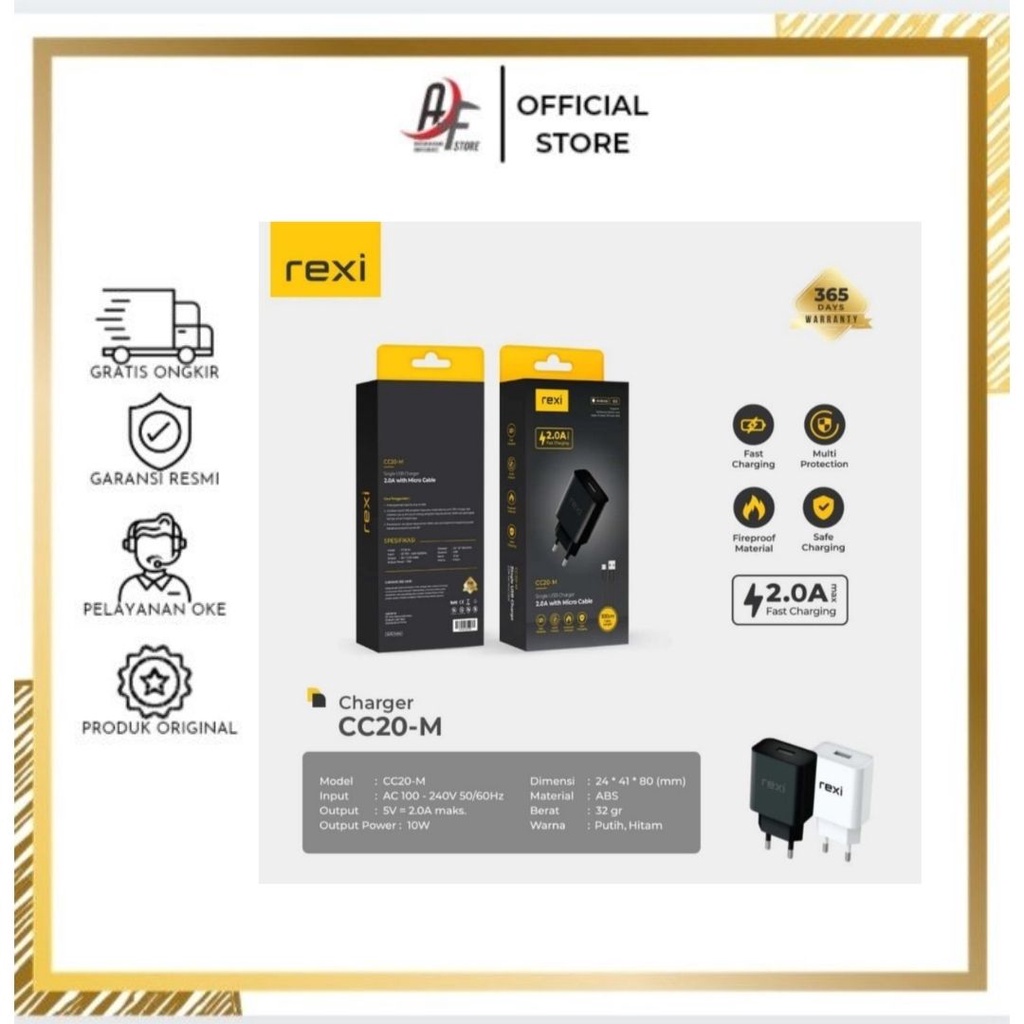 REXI TRAVEL CHARGER CC20-M MICRO