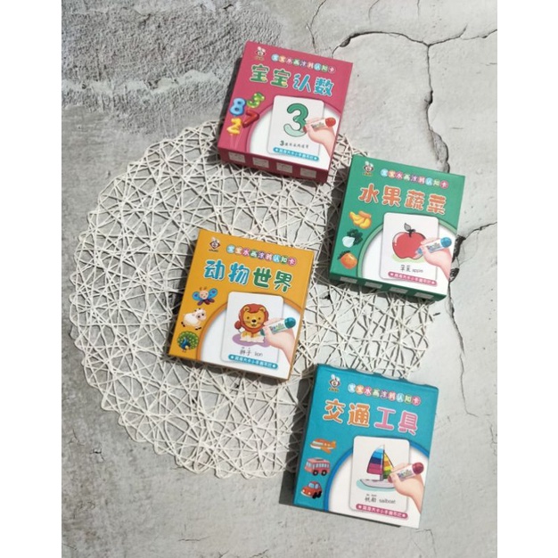 

Kartu Edukasi | Water Doodle Flashcards | Flashcard Magic Water Card | Reusable Flashcards Edukasi Anak |
