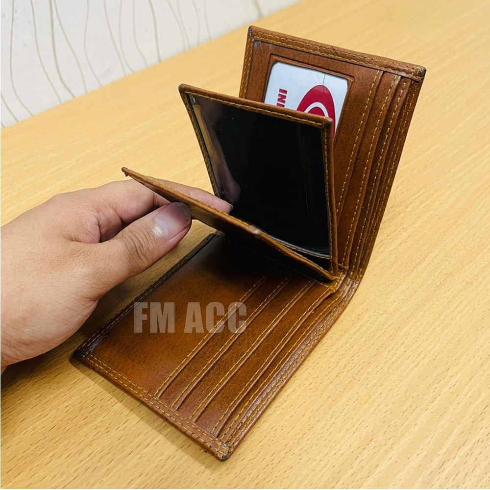 Dompet Pria Kulit Sintesis Trbaru 2021  GRATIS Box Domp