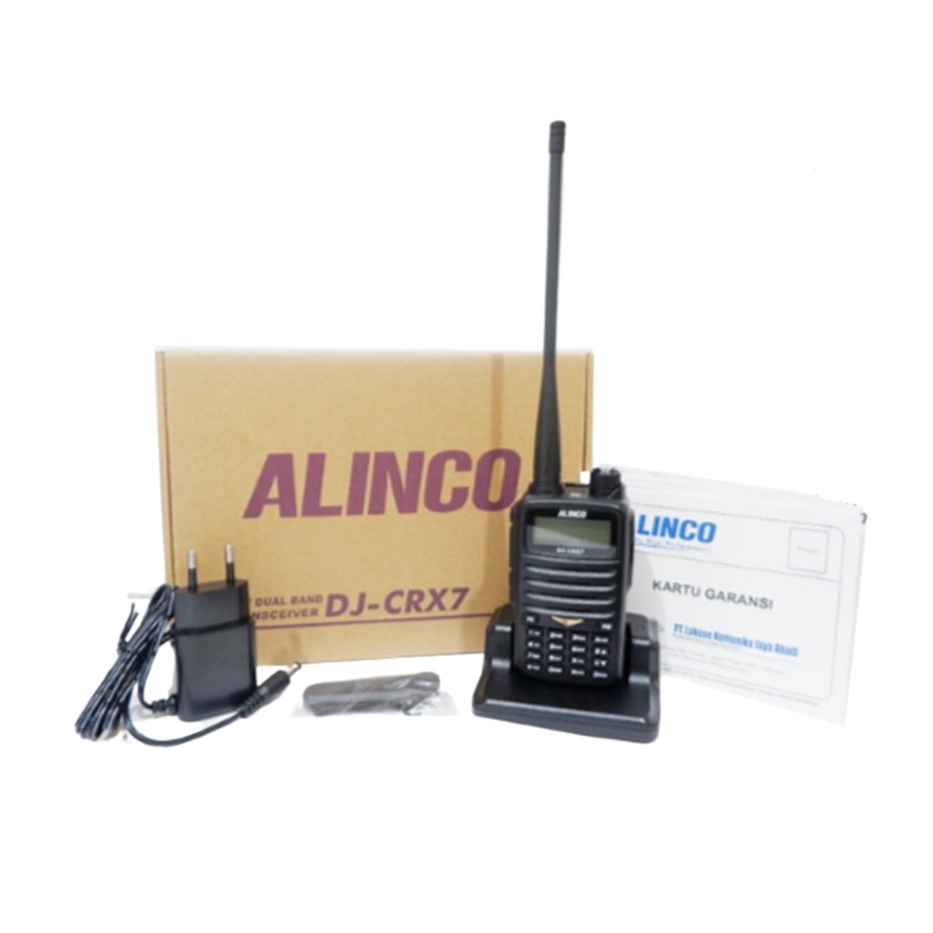 HANDY TALKY ALINCO DJ-CRX 7 DJCRX7 DUALBAND VHF UHF 400MHz NEW ORIGINAL GARANSI RESMI POSTEL