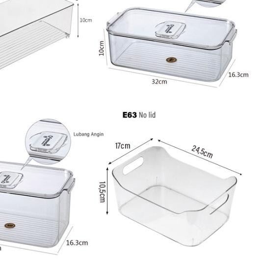 ✺ Angola Kotak Kontainer Makanan Kulkas E60/E61/E62/E63 Food Storage Box Kotak Penyimpanan ✤