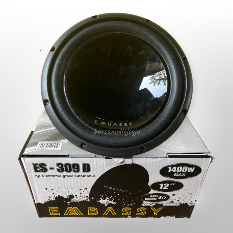 Subwoofer Embassy 12 Inch ES 309D / ES 309 D Magnet besar