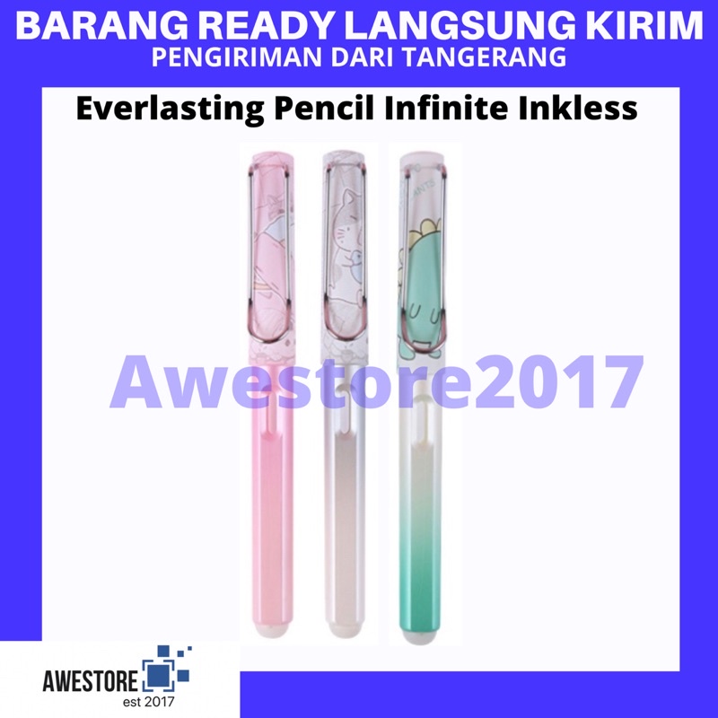 Everlasting Pencil Pen Inkless Pensil Abadi Infinite Ink Sketch Sketsa