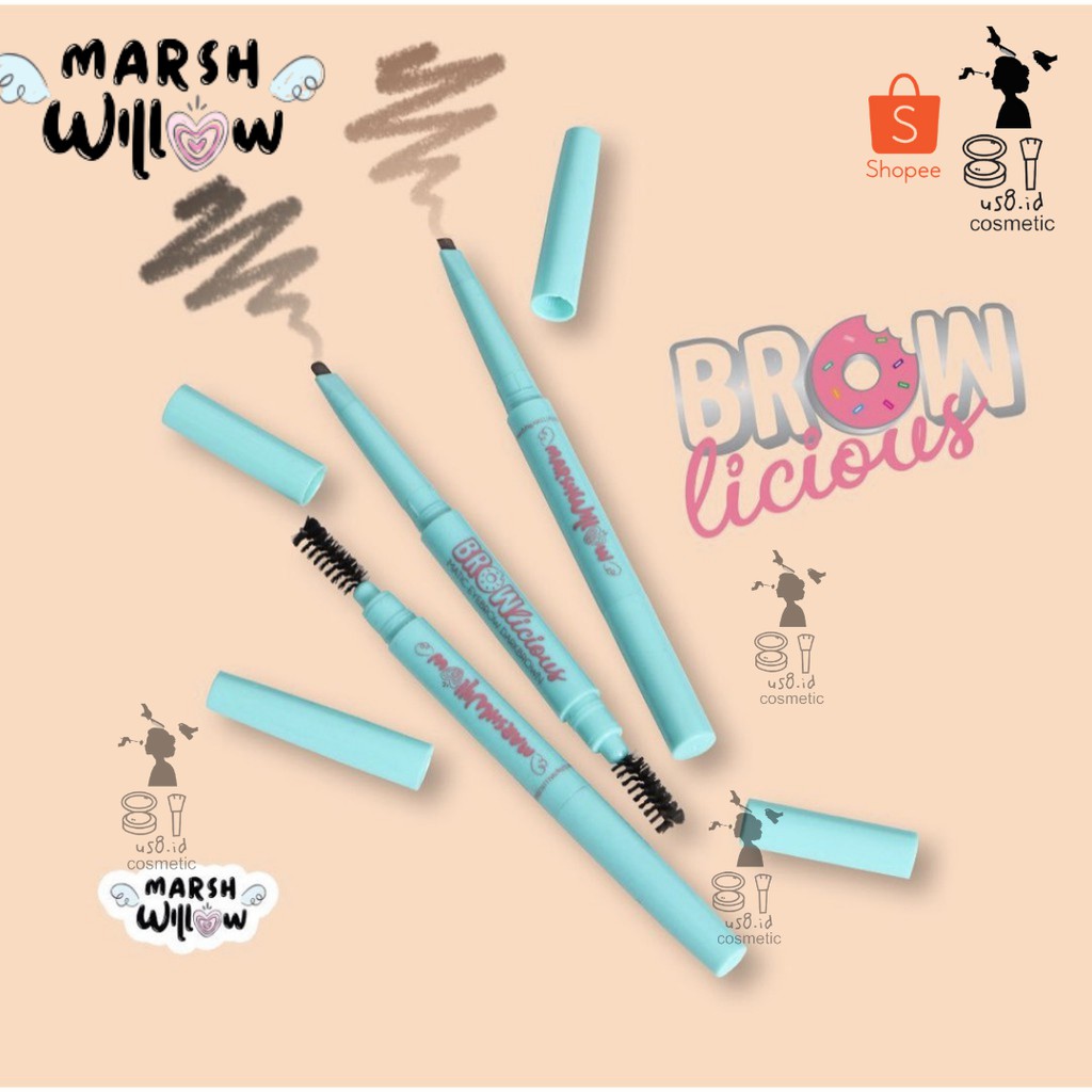 MarshWillow Brownlicious Eyebrow Pencil | Matic Eyebrow Pensil Alis by Natasha Wilona BPOM