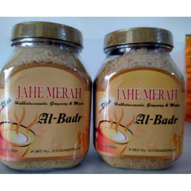 

Jahe Merah Al Badr kemasan Toples isi 330g