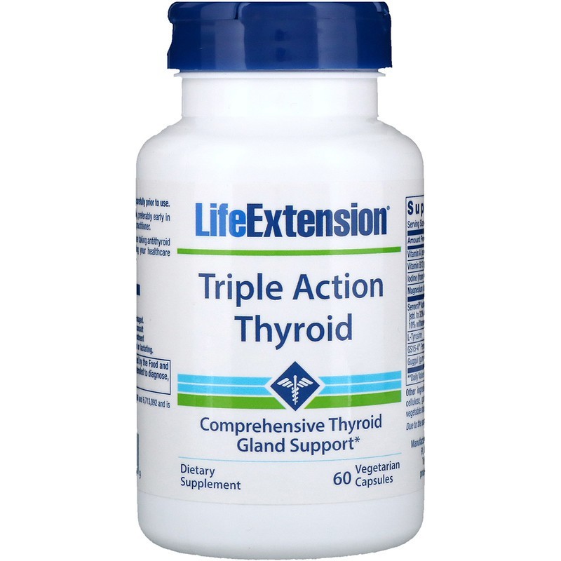 Life Extension Triple Action Thyroid 60 Veg Life Ext Thyroid ORI USA Life Extension Tiroid