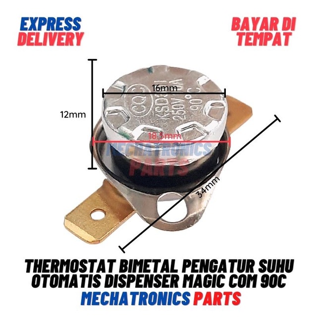 [5800] THERMOSTAT BIMETAL PENGATUR SUHU OTOMATIS DISPENSER MAGIC COM 90C