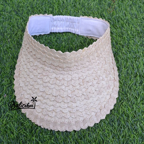 Balicihui Topi Anyaman Topi Golf Wanita Bahan Anyaman Lontar Topi Bali