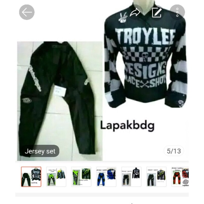 jersey and pants  set , celana cross  jersey setelan motor cross motor trail ASOr2