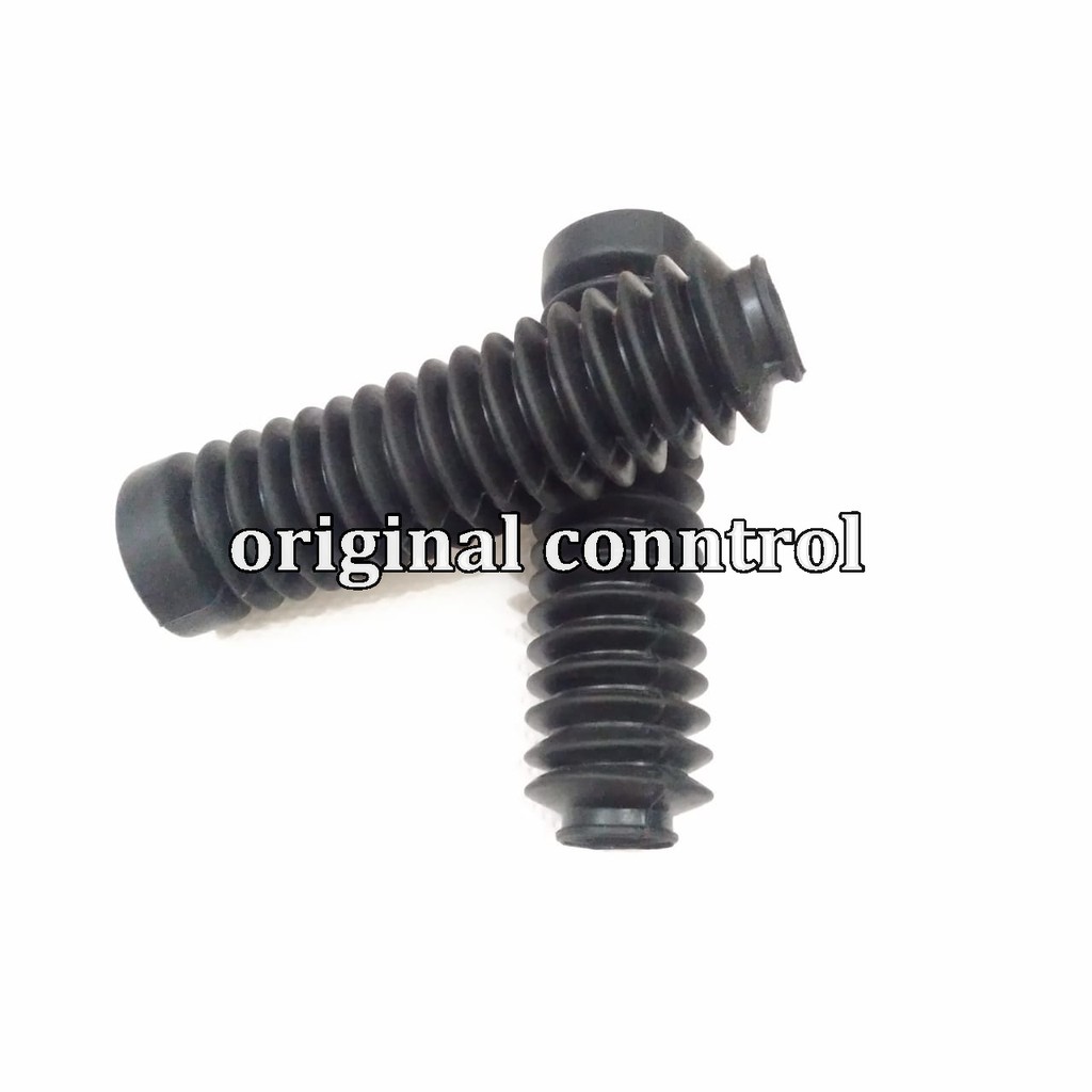 Tutup Cover /Karet Shock Depan Trail Spiral Ukuran Medium / Sedang - HITAM