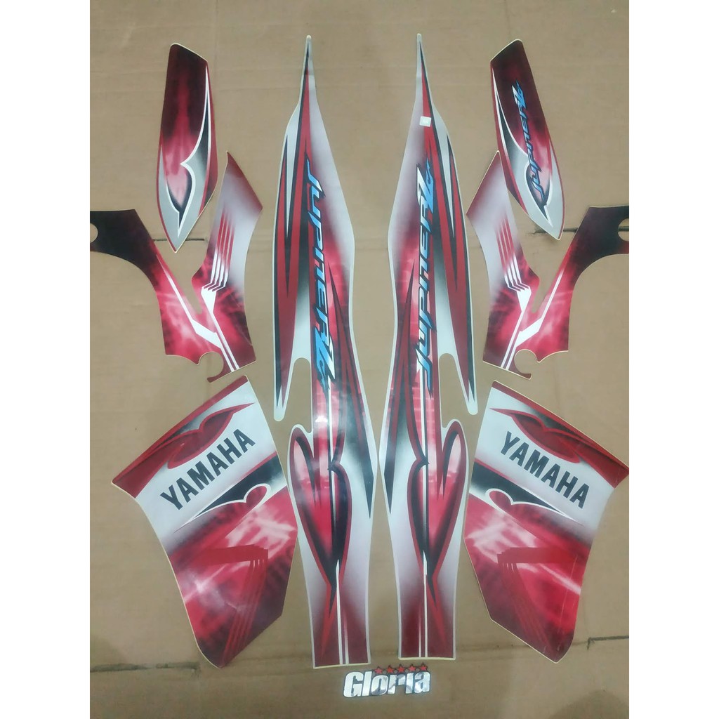 Striping List Body Jupiter Z  Lama Old CW tahun 2008 - Silver Merah
