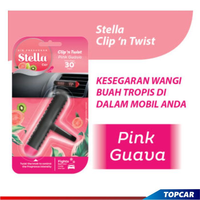 STELLA Parfum Mobil Clip n Twist 30 Hari Pengharum Pewangi Penghilang Bau Rokok Kabin Mobil AC