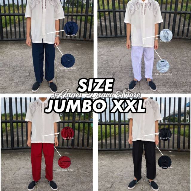 SIZE JUMBO XXL Celana Pangsi / Celana Sirwal / Celana Komprang / Celana Silat Dewasa