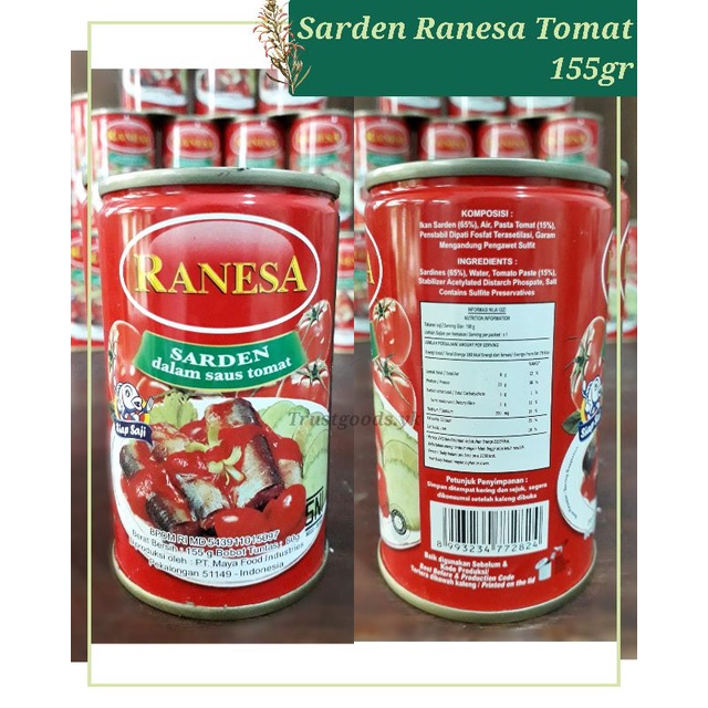 Sarden Ranesa Saus Tomat 155gr