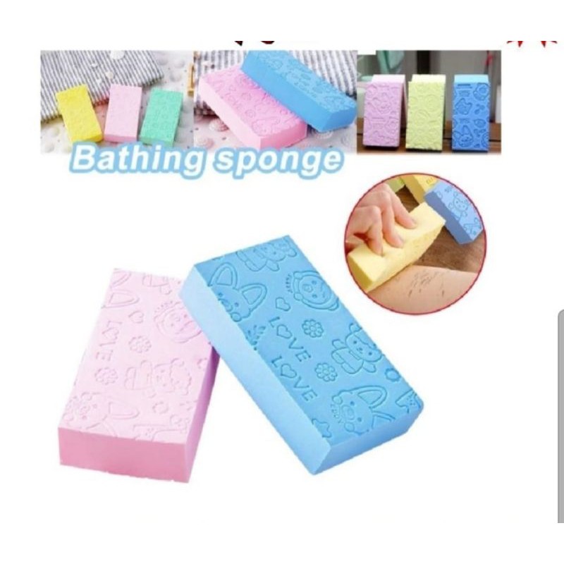 SPON SPONGE SPONS MANDI KARAKTER LUCU PENGANGKAT DAKI SUPER LEMBUT UNTUK BAYI DAN DEWASA