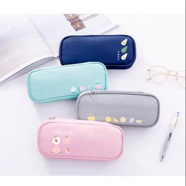 

Tempat Pensil Kain Kanvas Motif Friut /Buah